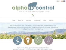 Tablet Screenshot of alphabiocontrol.com